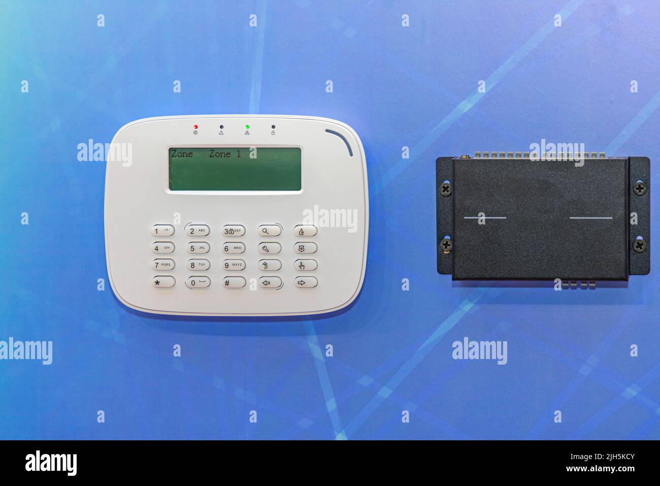 Smart Home Alarm Control Keypad and Main Unit Security System Stock ...