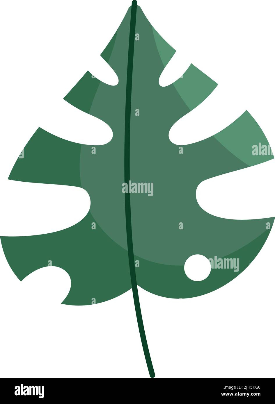tropical leaf plant foliage nature icon Stock Vector Image & Art - Alamy
