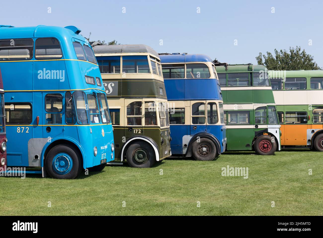 A visit to Sandtoft trolleybus museum Stock Photo Alamy