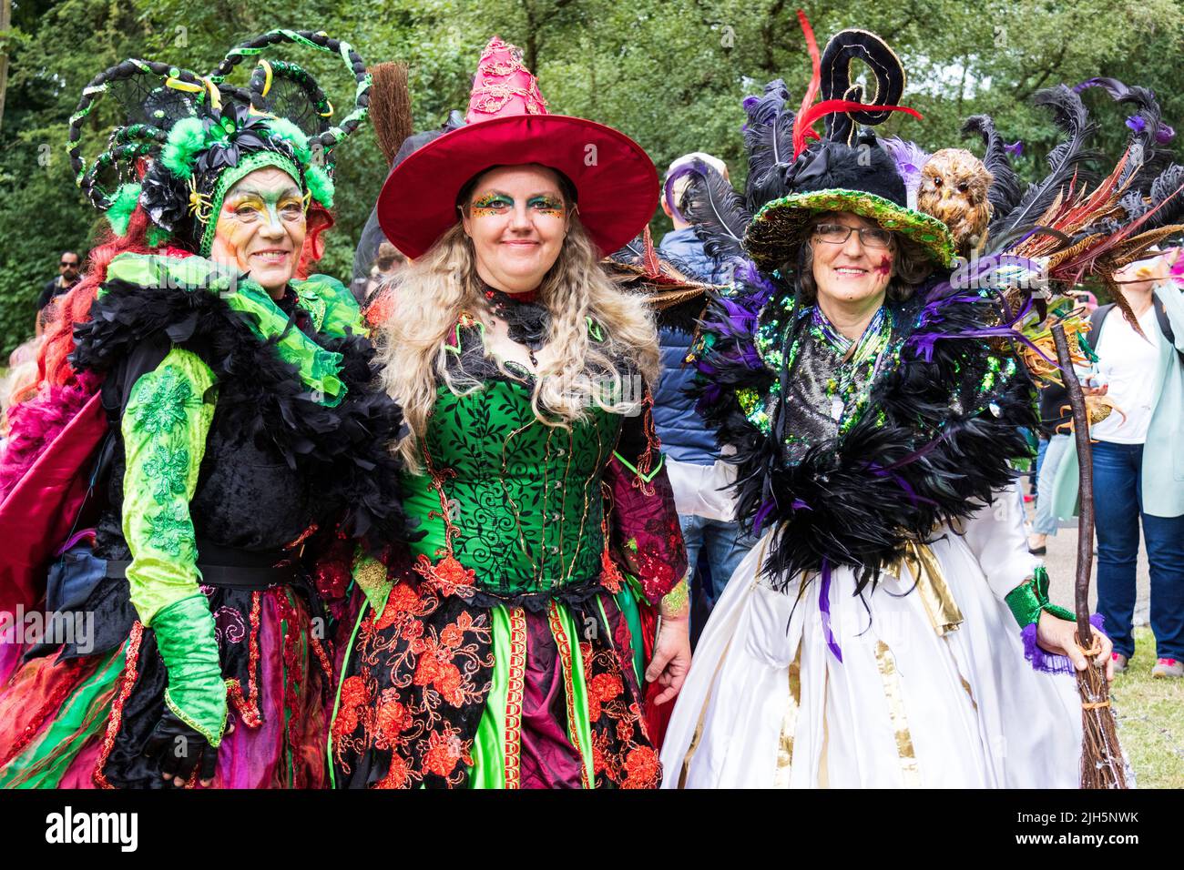 Bremen carnival with colourful costumes, masks and samba rhythms, Bremen, Germany, Europe Stock Photo