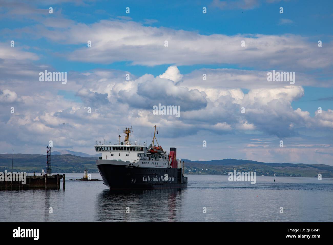 Calmac Ferry in Mallaig, Scotland Stock Photo