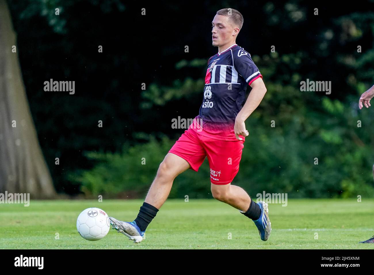 DELDEN, NETHERLANDS - JULY 15: Samir el Messaoudi of Jong Twente during the Preseason Friendly match between Jong Twente and HHC Hardenberg at Sportpark De Mors on July 15, 2022 in Delden, Netherlands (Photo by Jeroen Meuwsen) Credit: Orange Pics BV/Alamy Live News Stock Photo