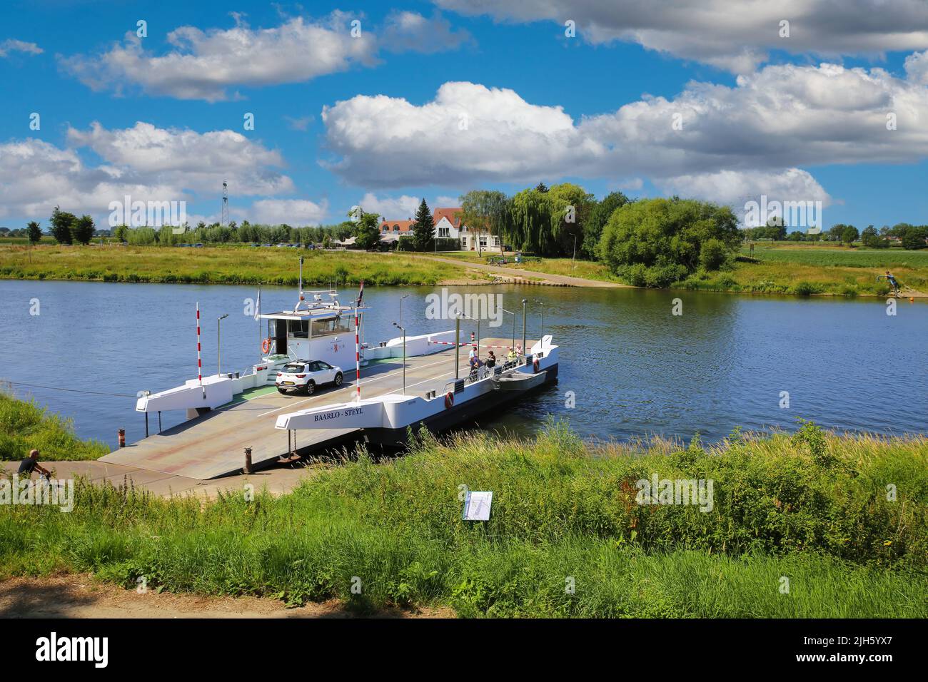 Venlo (Steyl), Netherlands - July 9. 2022: Beautiful rural river Maas ...
