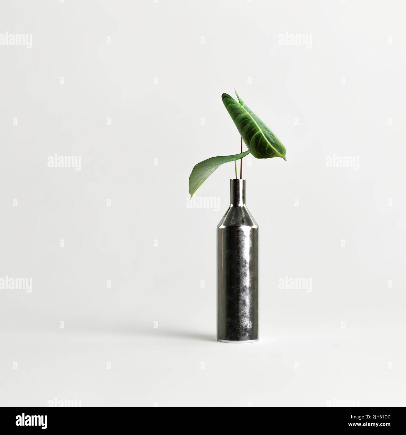 3d illustration of decorative vase inside isolated on white background