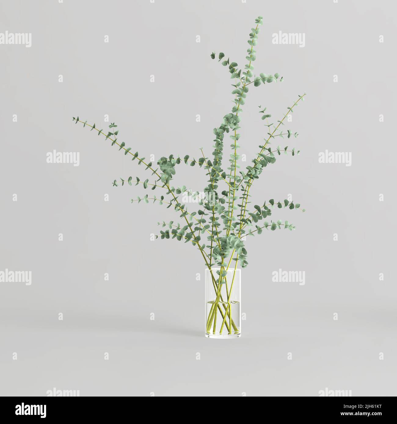 3d illustration of decorative vase inside isolated on white background Stock Photo