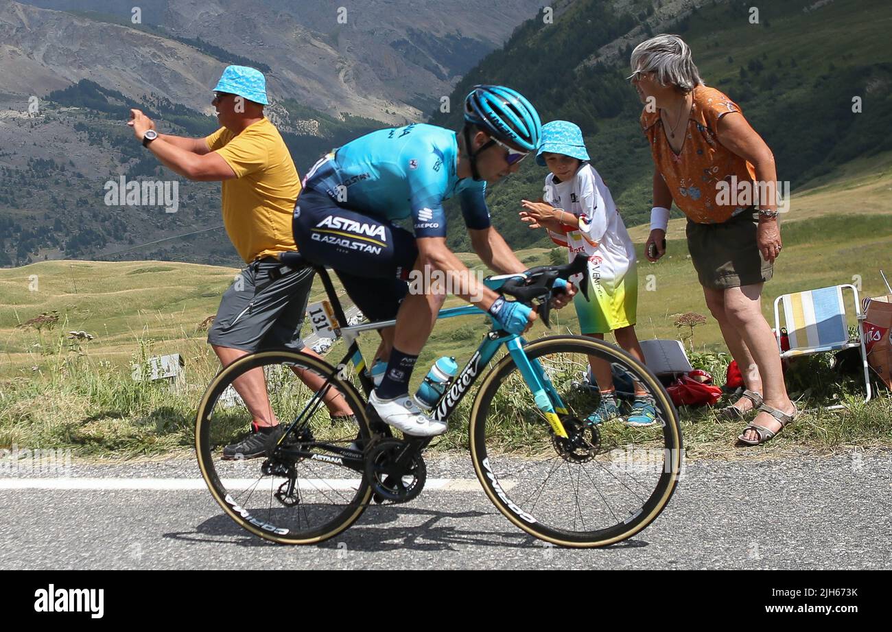 Maillot Astana Qazaqstan Pro Team 2023 Tour De France Vero PRO Manche Courte Bleu Jaune