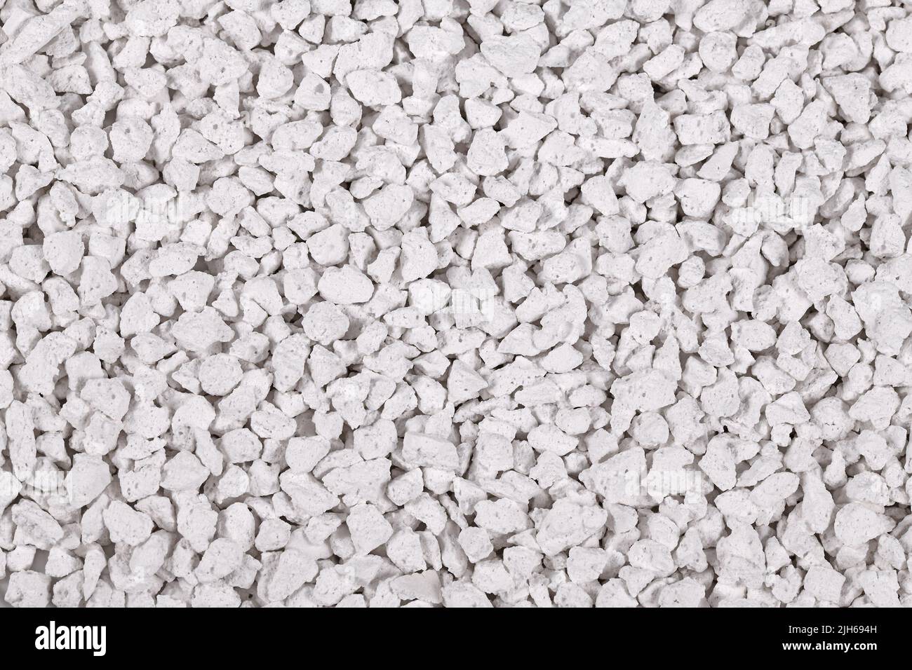 Close up of white cat litter Stock Photo