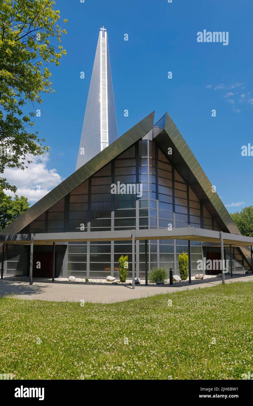 St. Andreas, catholic church, modern architecture, architect Wilfried