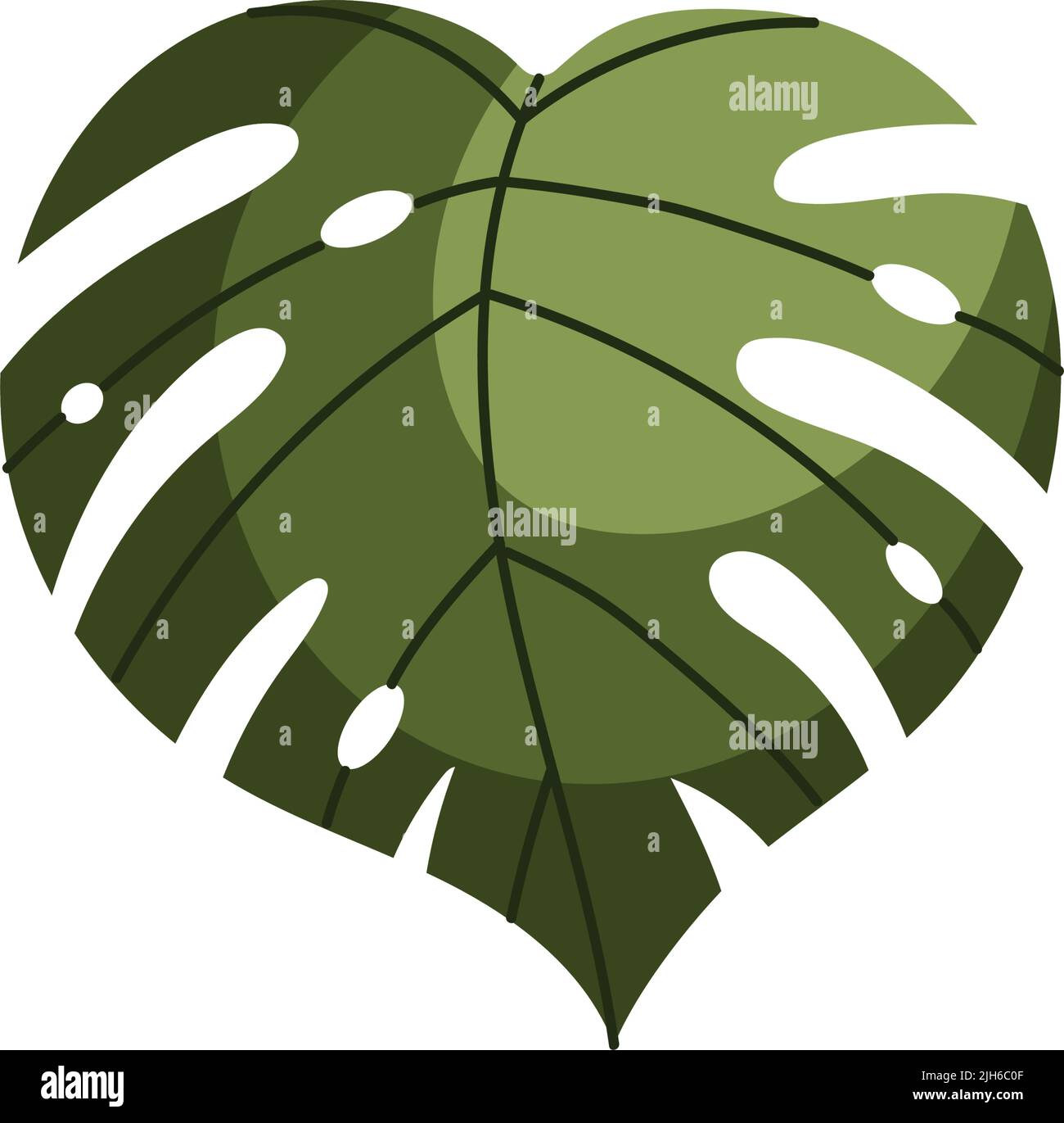 tropical leaf plant nature icon Stock Vector Image & Art - Alamy