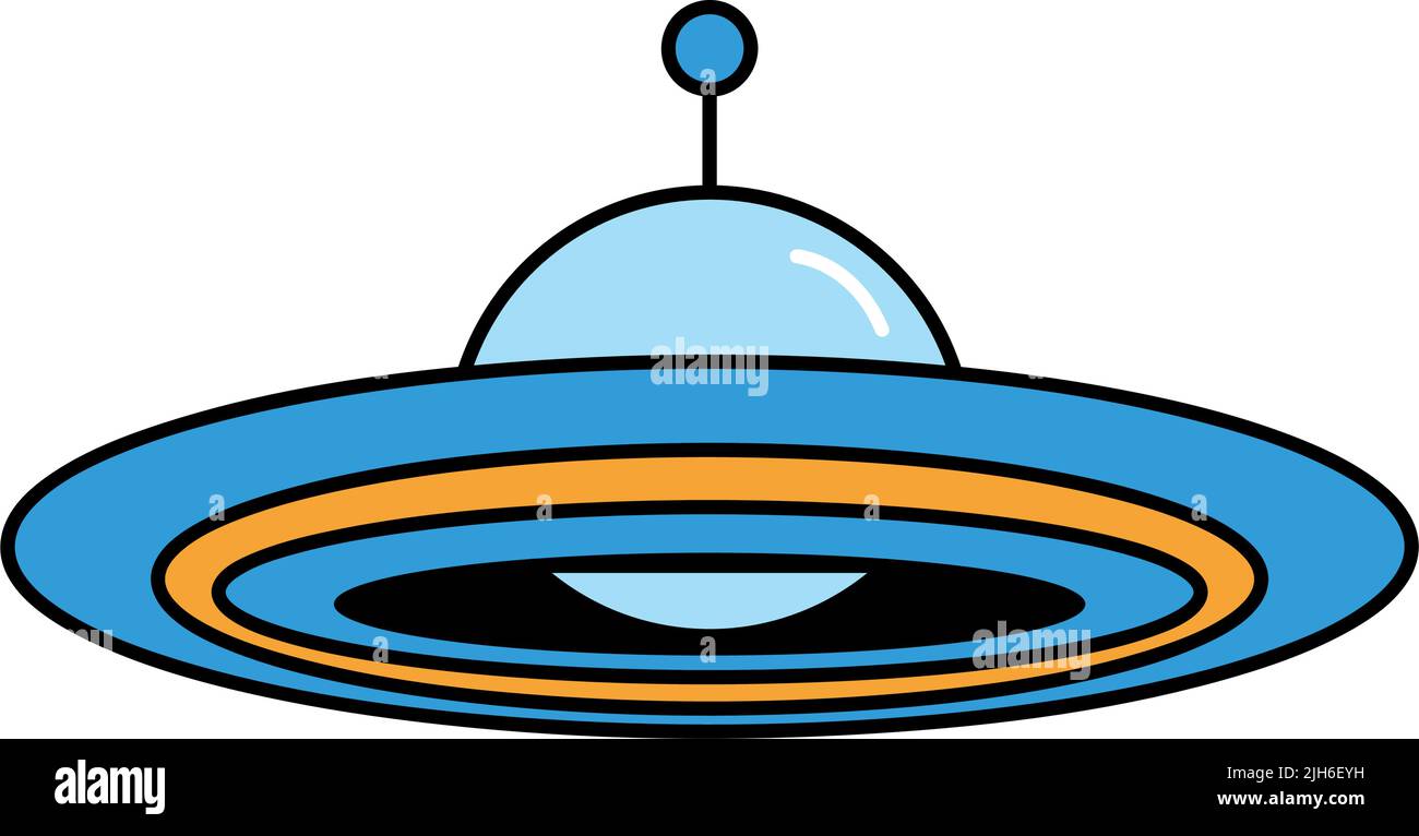 ufo flying space outer icon Stock Vector Image & Art - Alamy