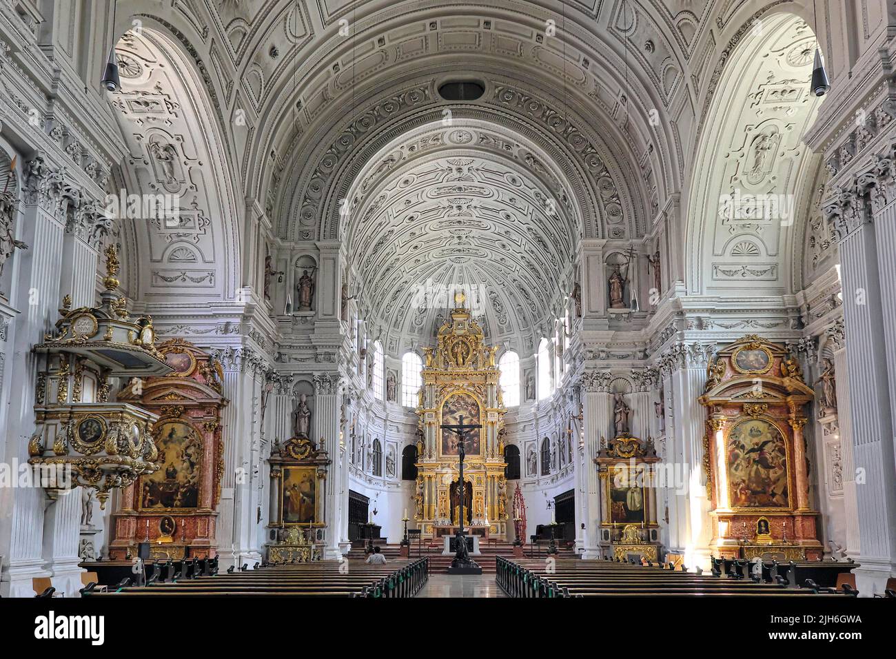 Interior With Altar Jesuit Church Of St Michael Michaelskirche