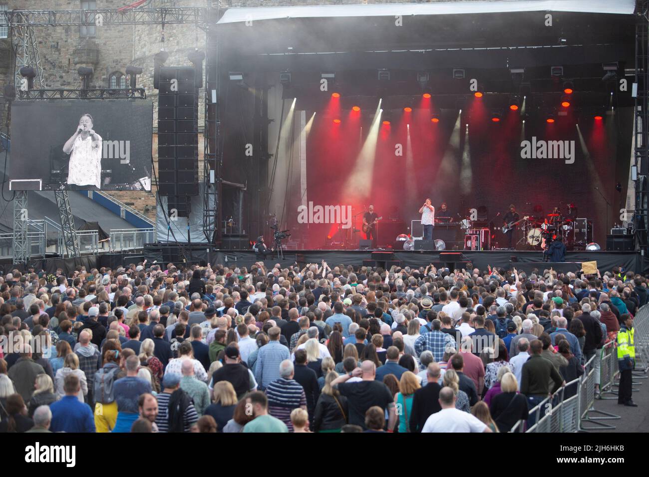 Elbow perform in edinburgh castle hires stock photography and images