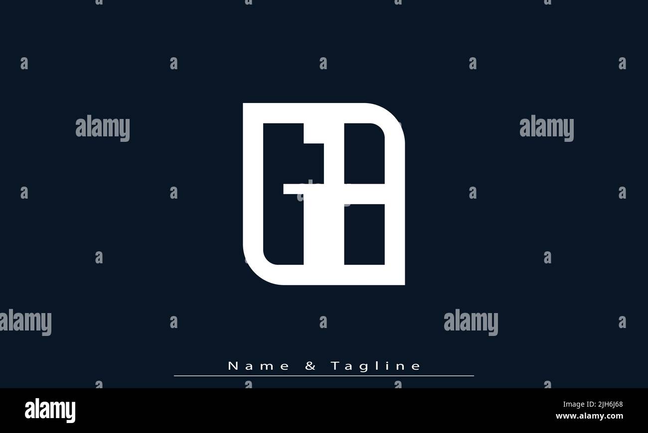 Alphabet letters Initials Monogram logo GB , BG Stock Vector