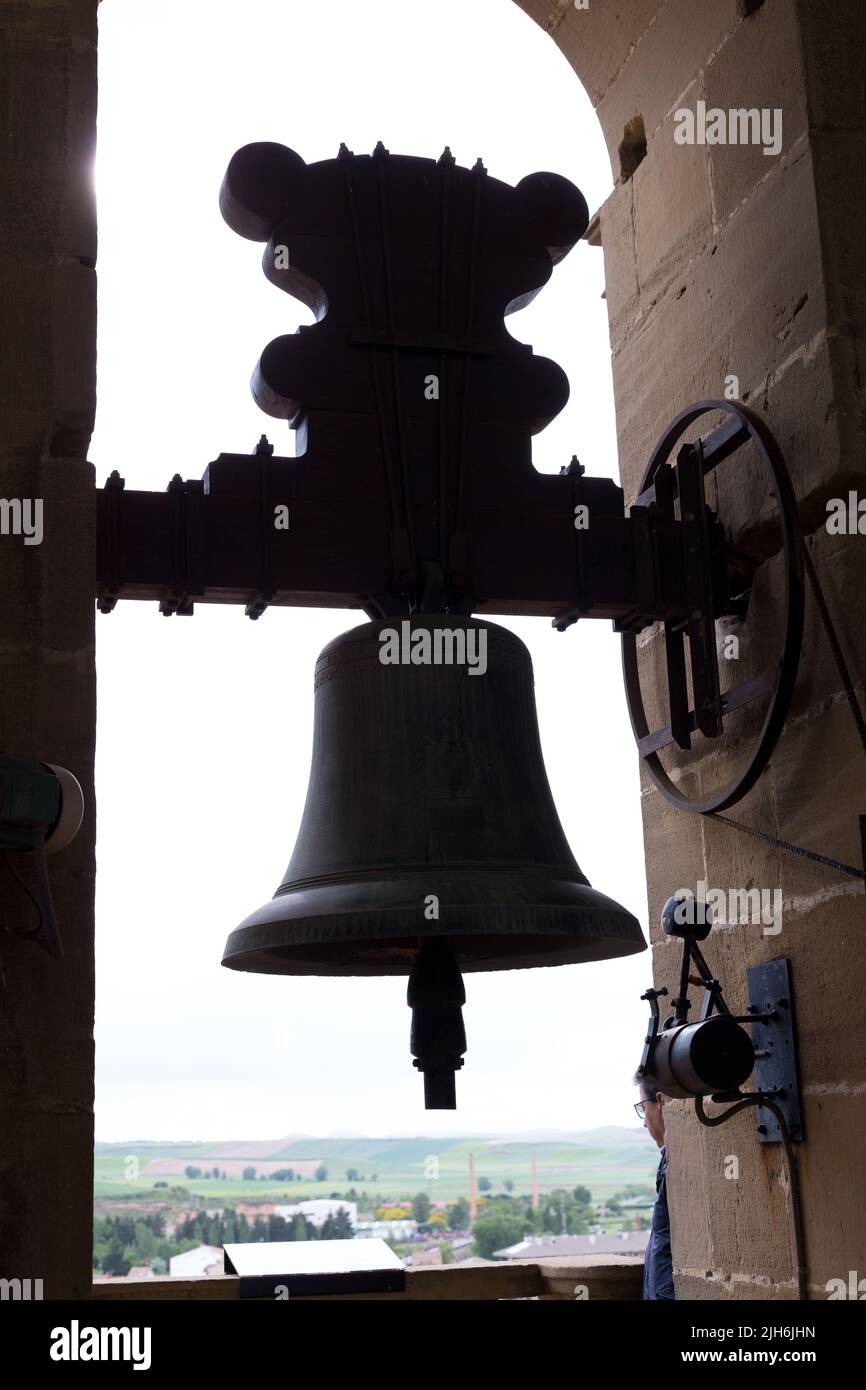Backlighting Of A Bell In A Church Steeple In Spain Stock Photo Alamy backlighting-of-a-bell-in-a-church-steeple-in-spain-stock-photo-alamy