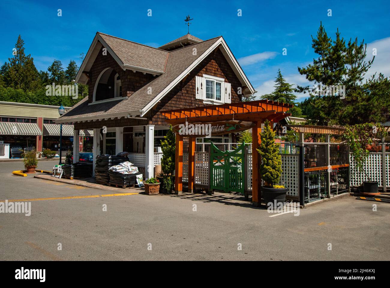 Driftwood Mall, North Pender Island, British Columbia, Canada Stock