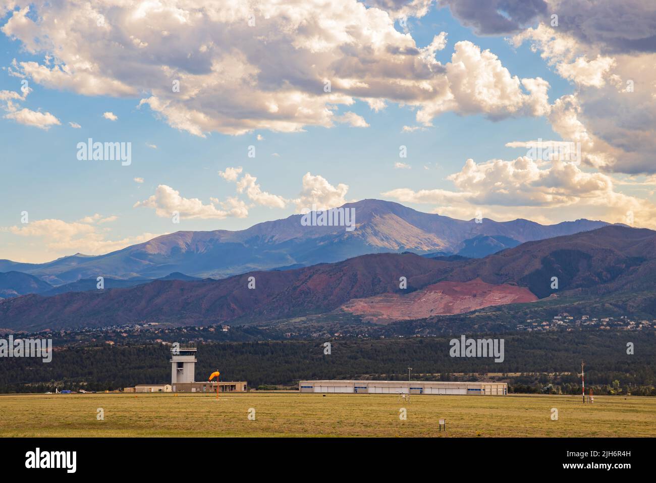 Afternoon view of the United States Air Force Academy Airfield at