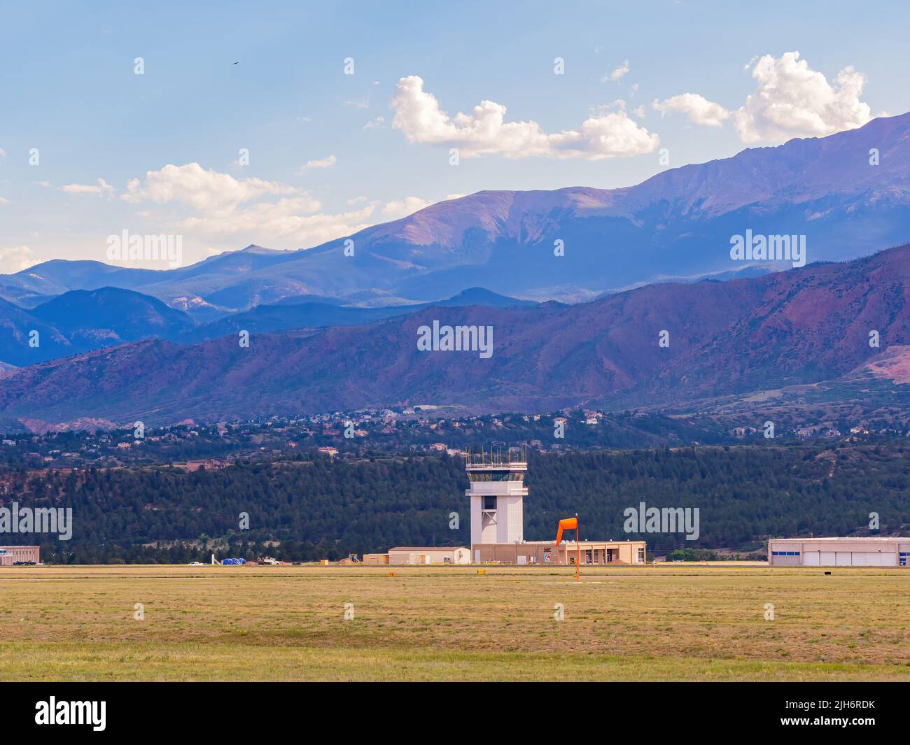 Afternoon view of the United States Air Force Academy Airfield at