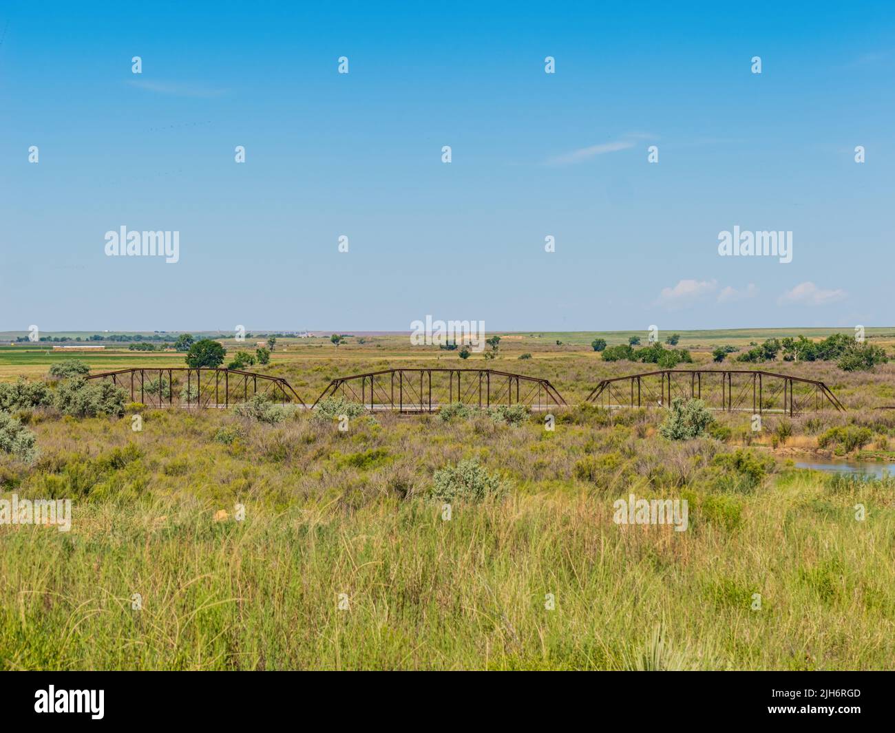 Sunny view of the historical Bents New Fort at Colorado Stock Photo Alamy