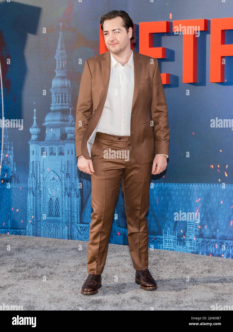 July 13, 2022, Hollywood, California, USA: Michael Gandolfini attends the World Premiere of Netflix's ''The Gray Man' (Credit Image: © Billy Bennight/ZUMA Press Wire) Stock Photo