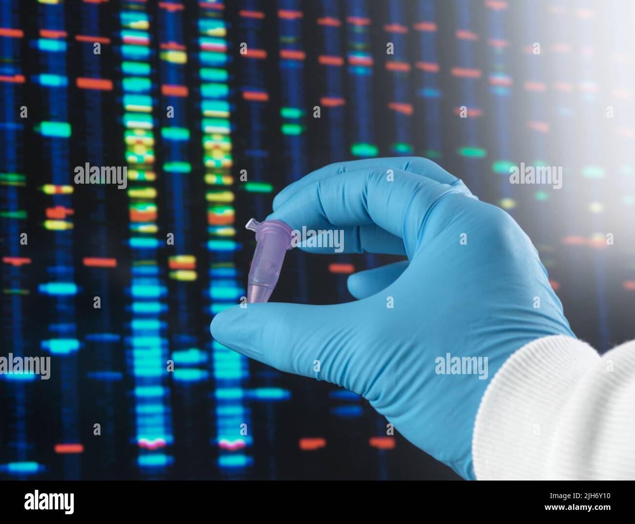 DNA analysis Stock Photo