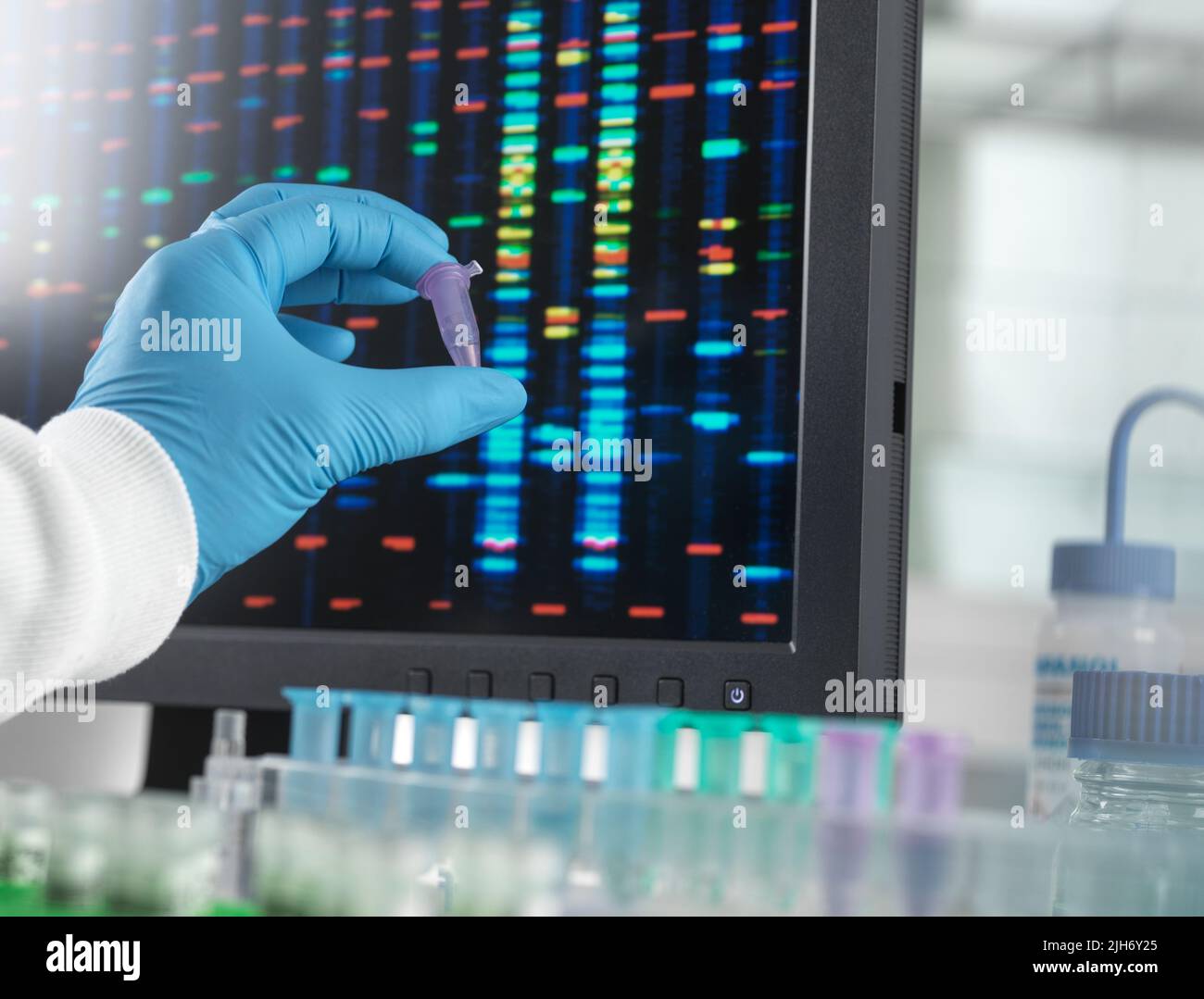 DNA analysis Stock Photo