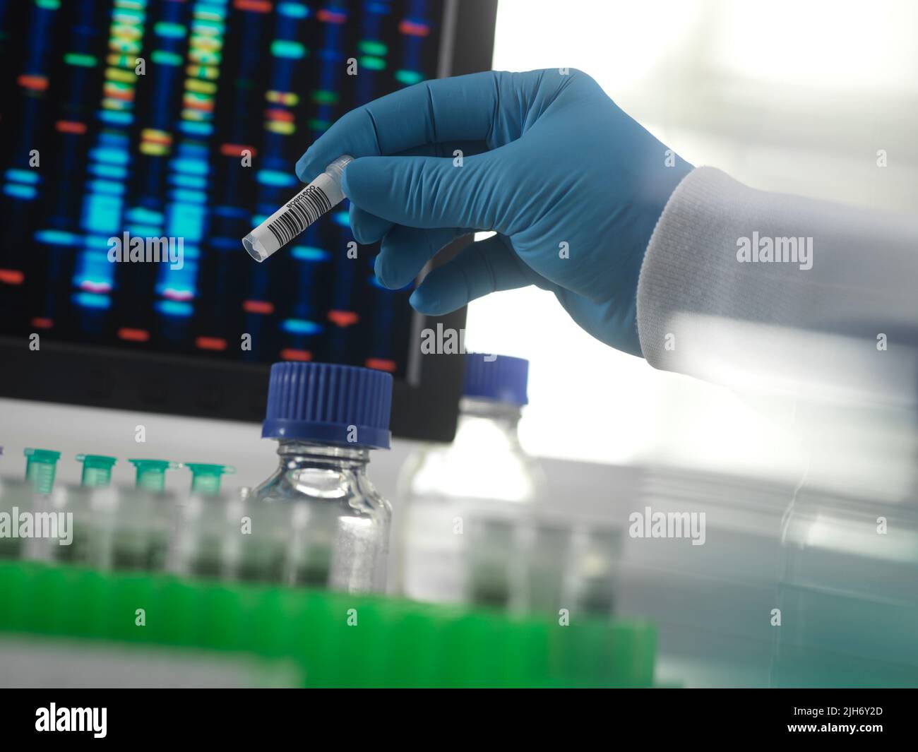 DNA analysis Stock Photo