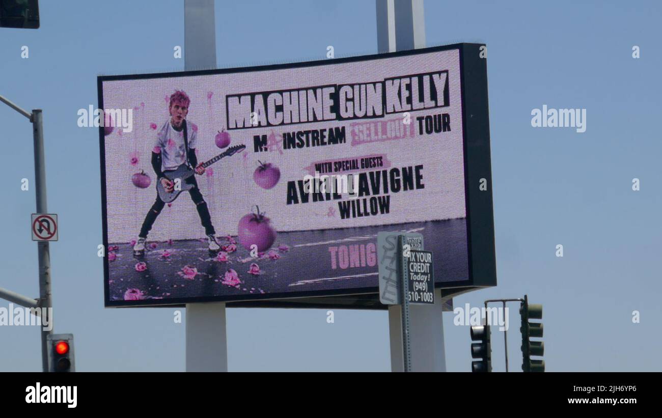 Inglewood, California, USA 13th July 2022 Machine Gun Kelly and Avril