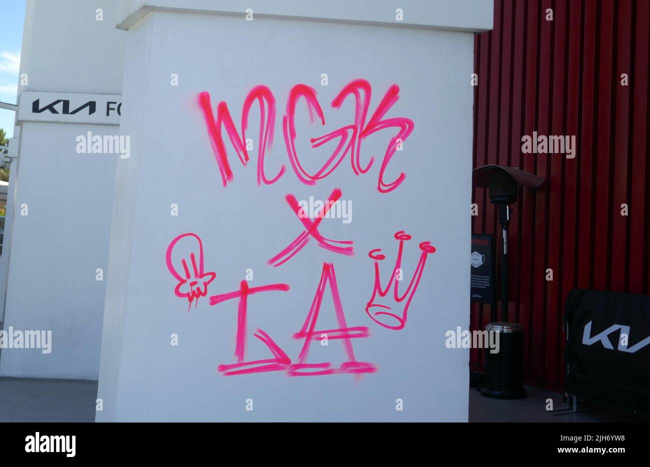 Inglewood, California, USA 13th July 2022 Machine Gun Kelly and Avril