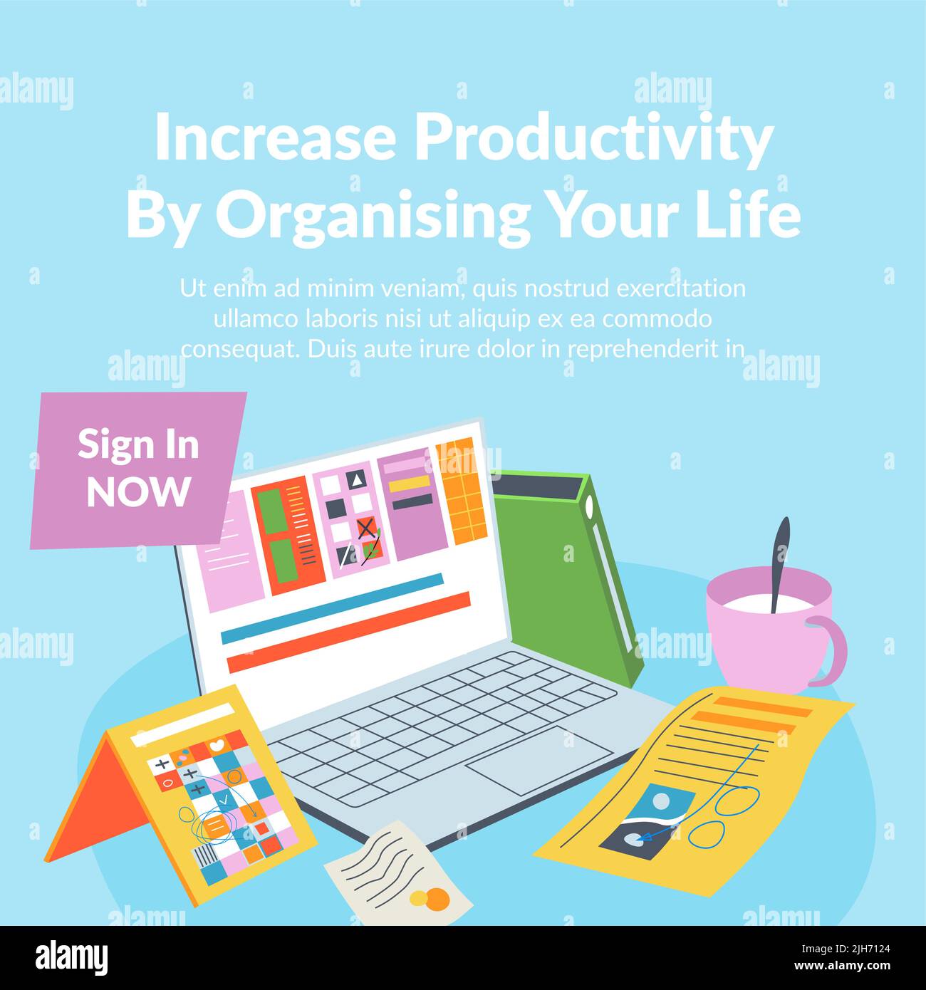 Organizing process Stock Vector Images - Alamy