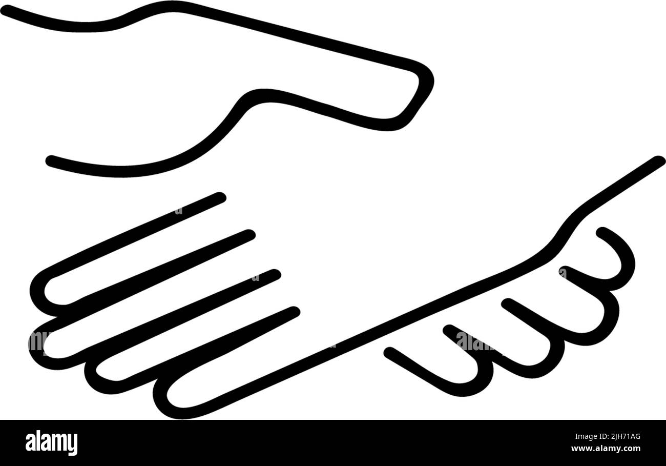 this is a hand icon vector illustration logo design element Stock ...