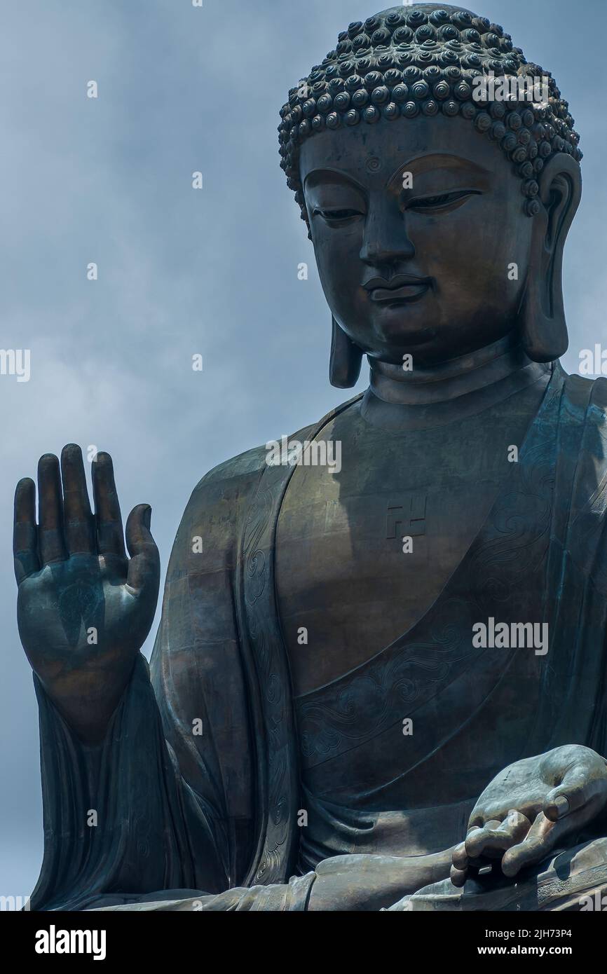 The Big Buddha (correct name the Tian Tan Buddha) at Ngong Ping, Lantau Island, Hong Kong Stock