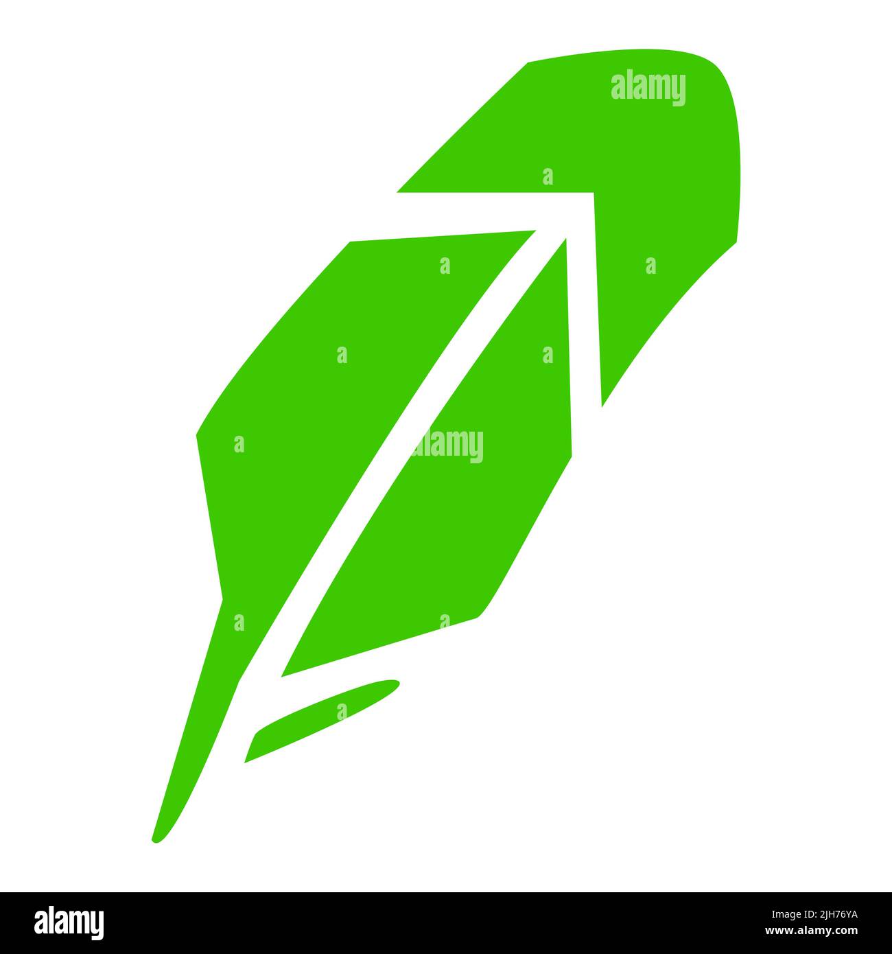 Robinhood cryptocurrency stock market logo isolated on white background. Crypto  stock exchange symbol design element for banners. Vector illustration Stock  Vector Image & Art - Alamy