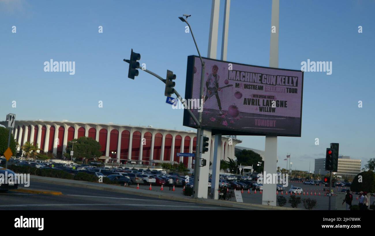Inglewood, California, USA 13th July 2022 Machine Gun Kelly and Avril