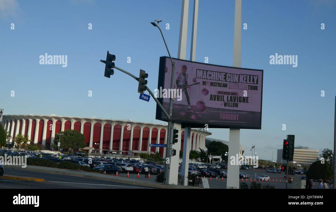 Inglewood, California, USA 13th July 2022 Machine Gun Kelly and Avril