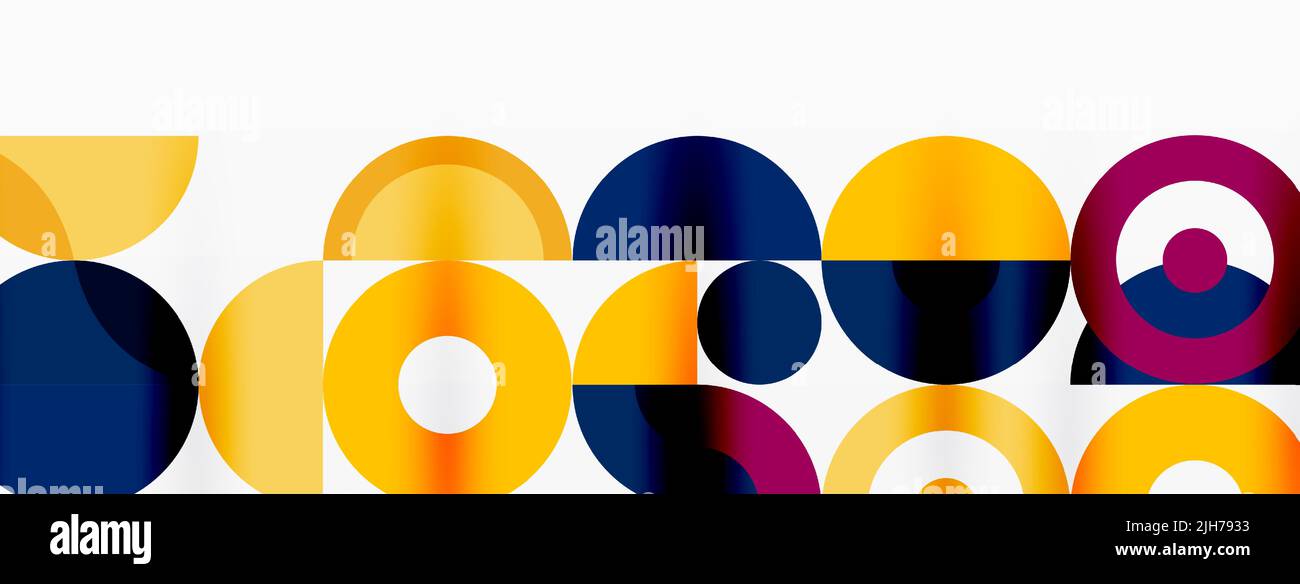 Clean minimal circle background. Colorful template for wallpaper ...