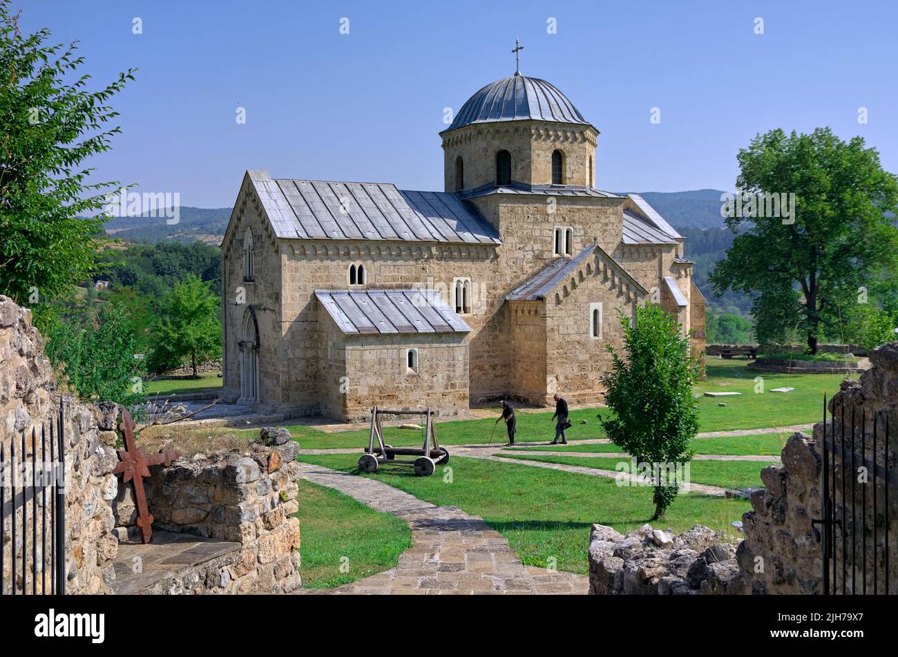 the Church of Gradac Monastery Monument of Culture of Exceptional Importance in Serbia Stock Photo