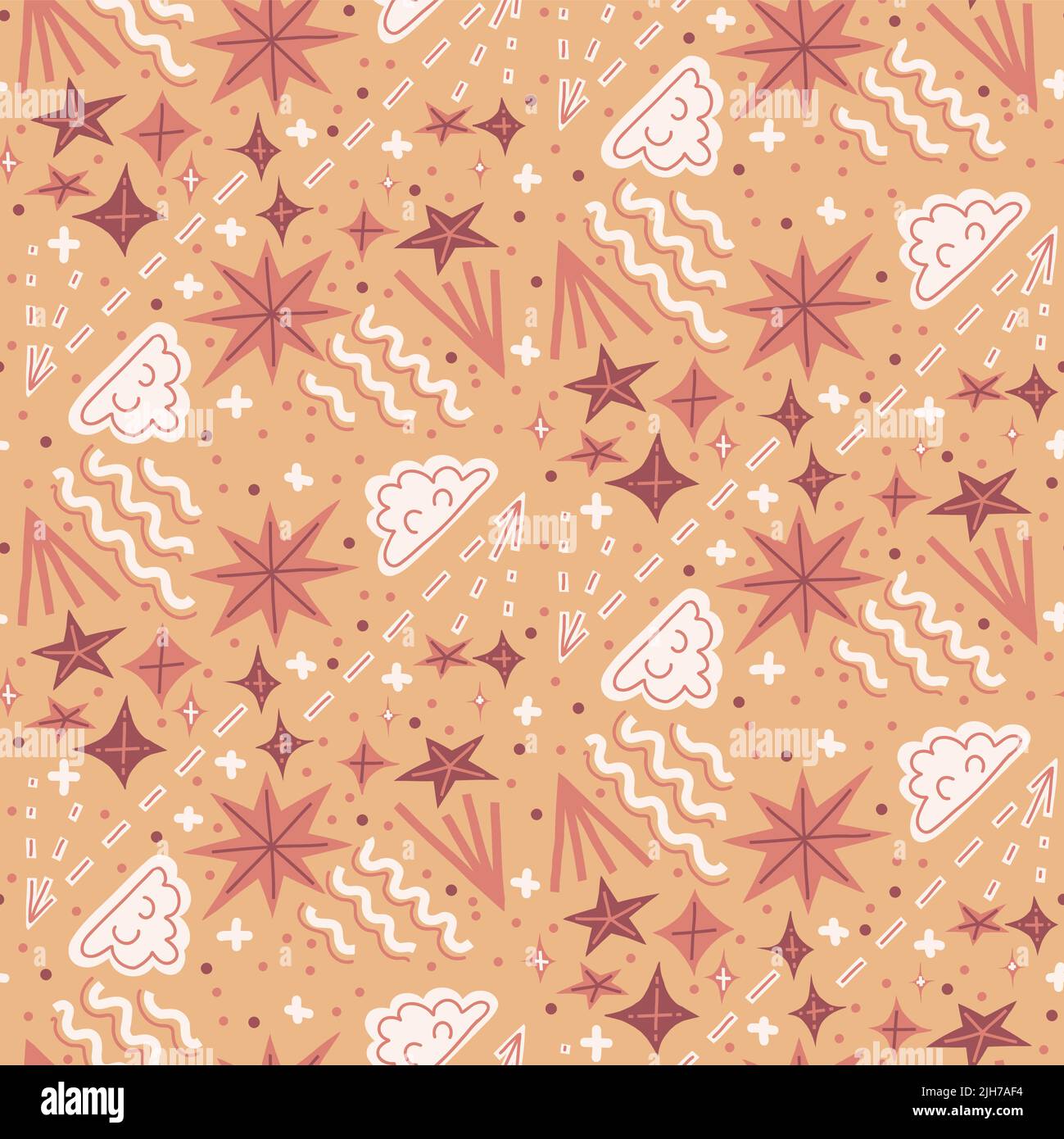 Abstract hand drawn seamless pattern Stock Vector