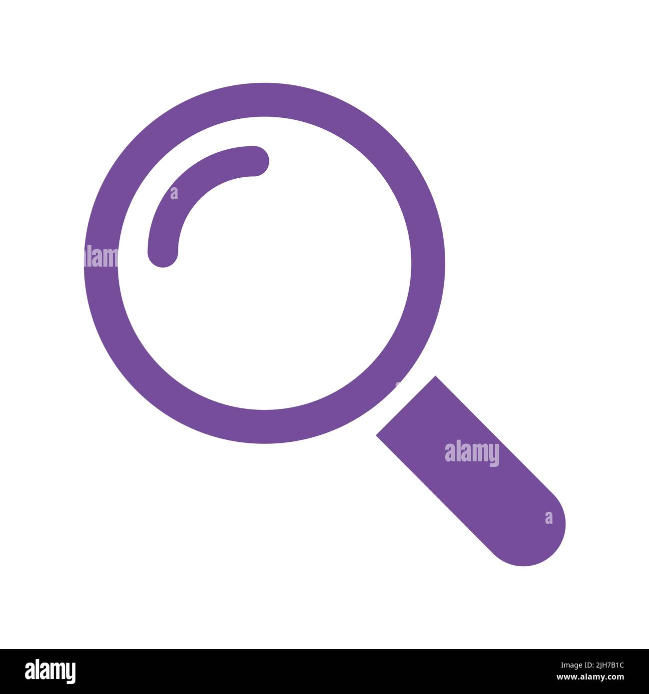 Magnifying glass icon, zoom find focus symbol, loupe web equipment sign