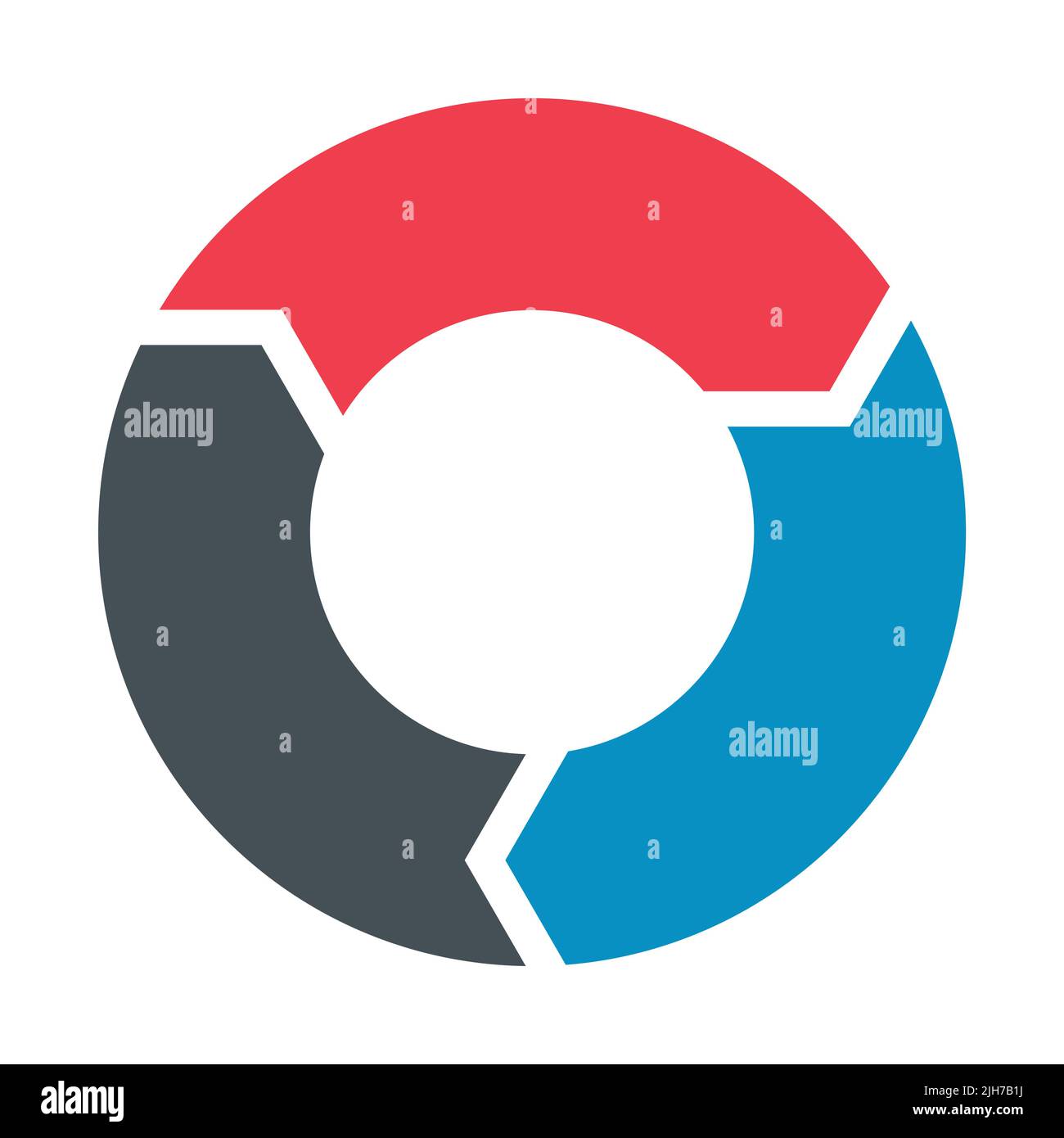 Chart infographic business template icon, pie circle diagram