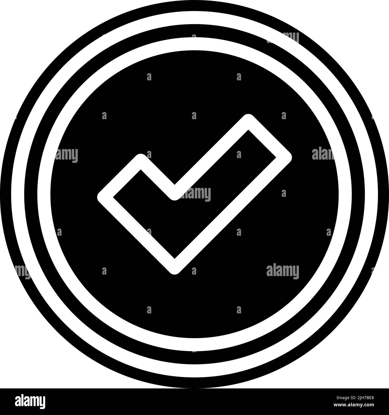 Advertising approved icon Stock Vector