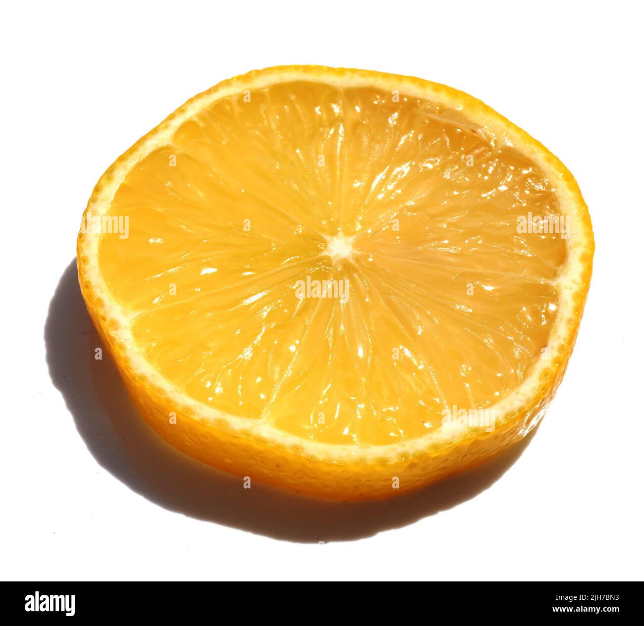 Close-Up Of Lemon Against White Background stock photo Stock Photo
