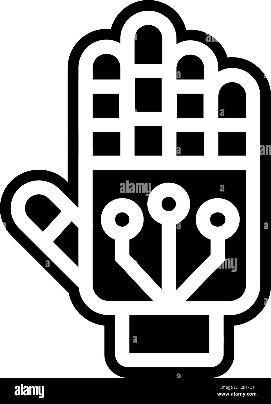 Artificial intelligence robot hand icon Stock Vector Image & Art - Alamy