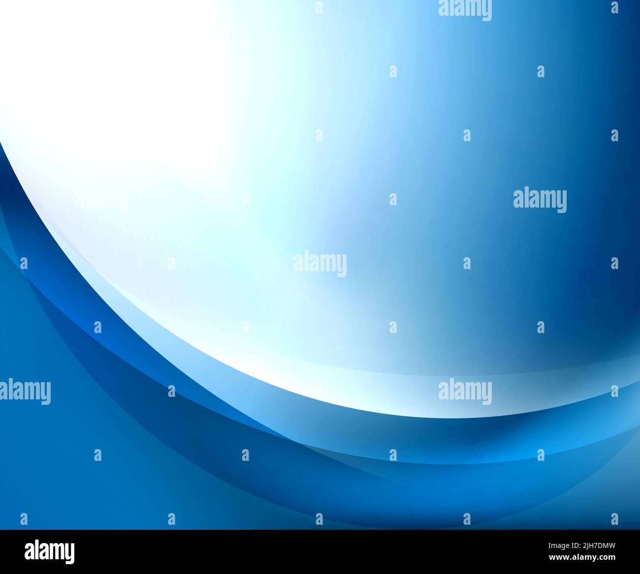 Blue smooth wave template. Abstract background - vector eps10 ...