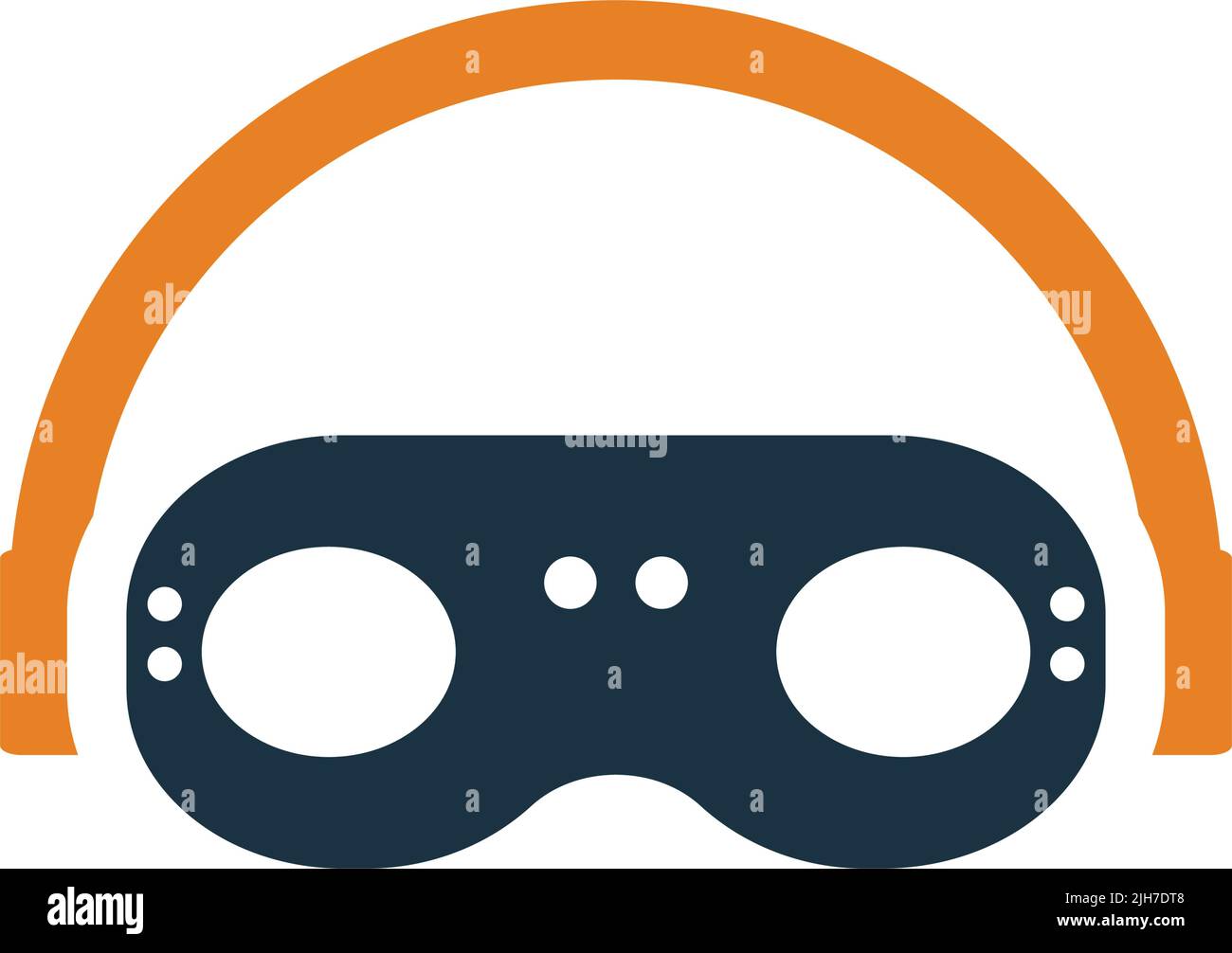 Augmented, goggles, headset icon - Simple editable vector EPS file. Stock Vector