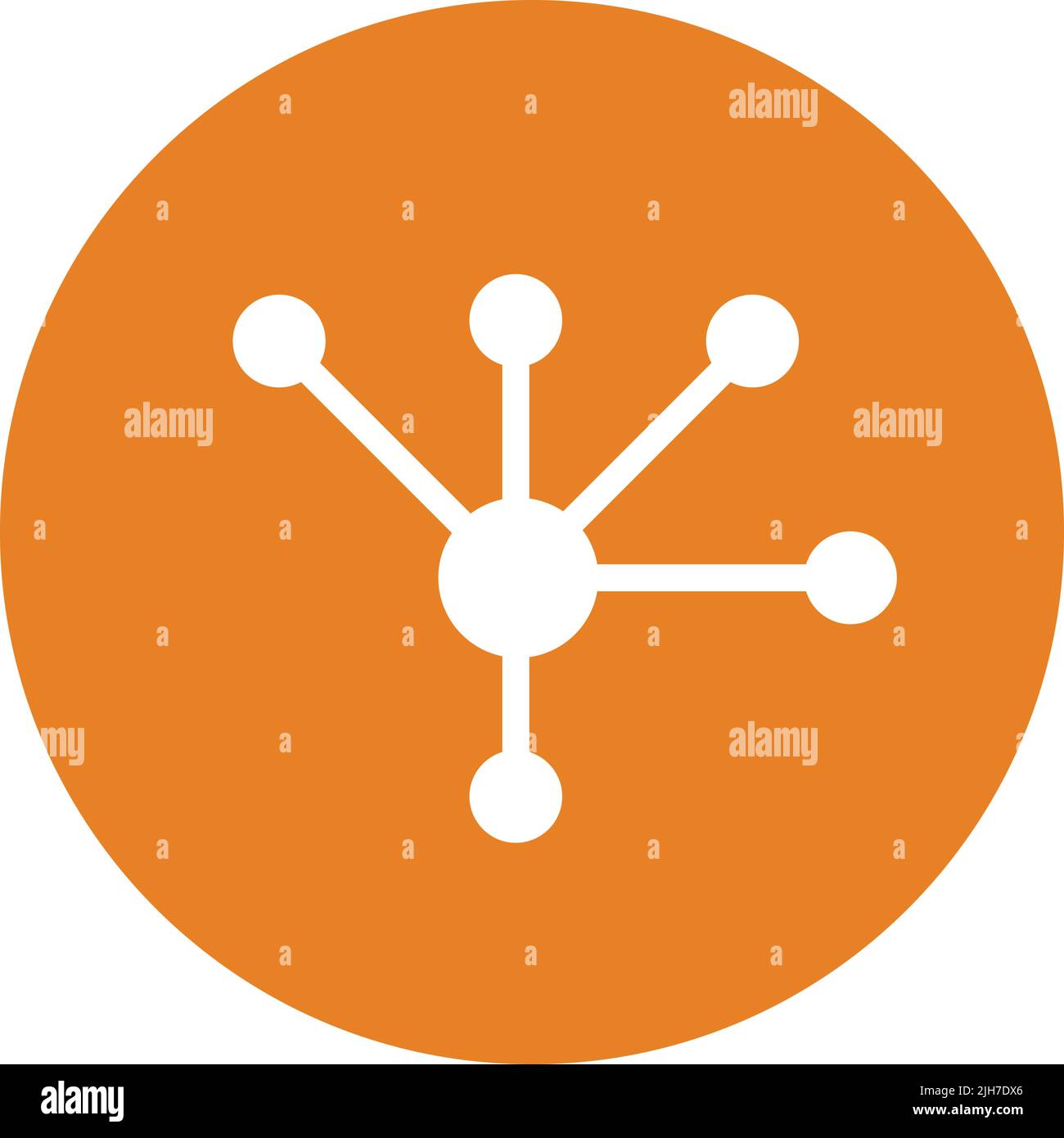 Atoms, bond, carbon, physics icon - Simple editable vector EPS file. Stock Vector
