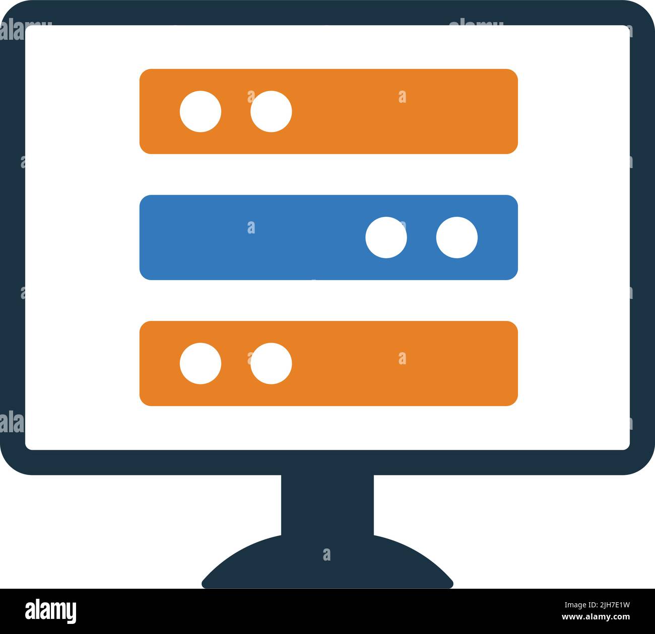 Computer, database, server icon Perfect use for designing and