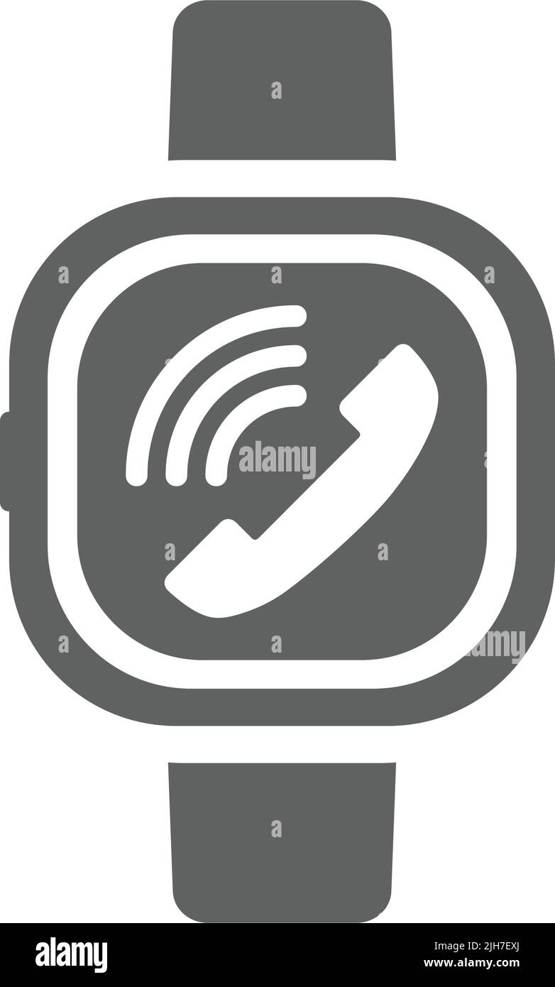 Device, smart watch icon - Simple editable vector EPS file Stock Vector ...