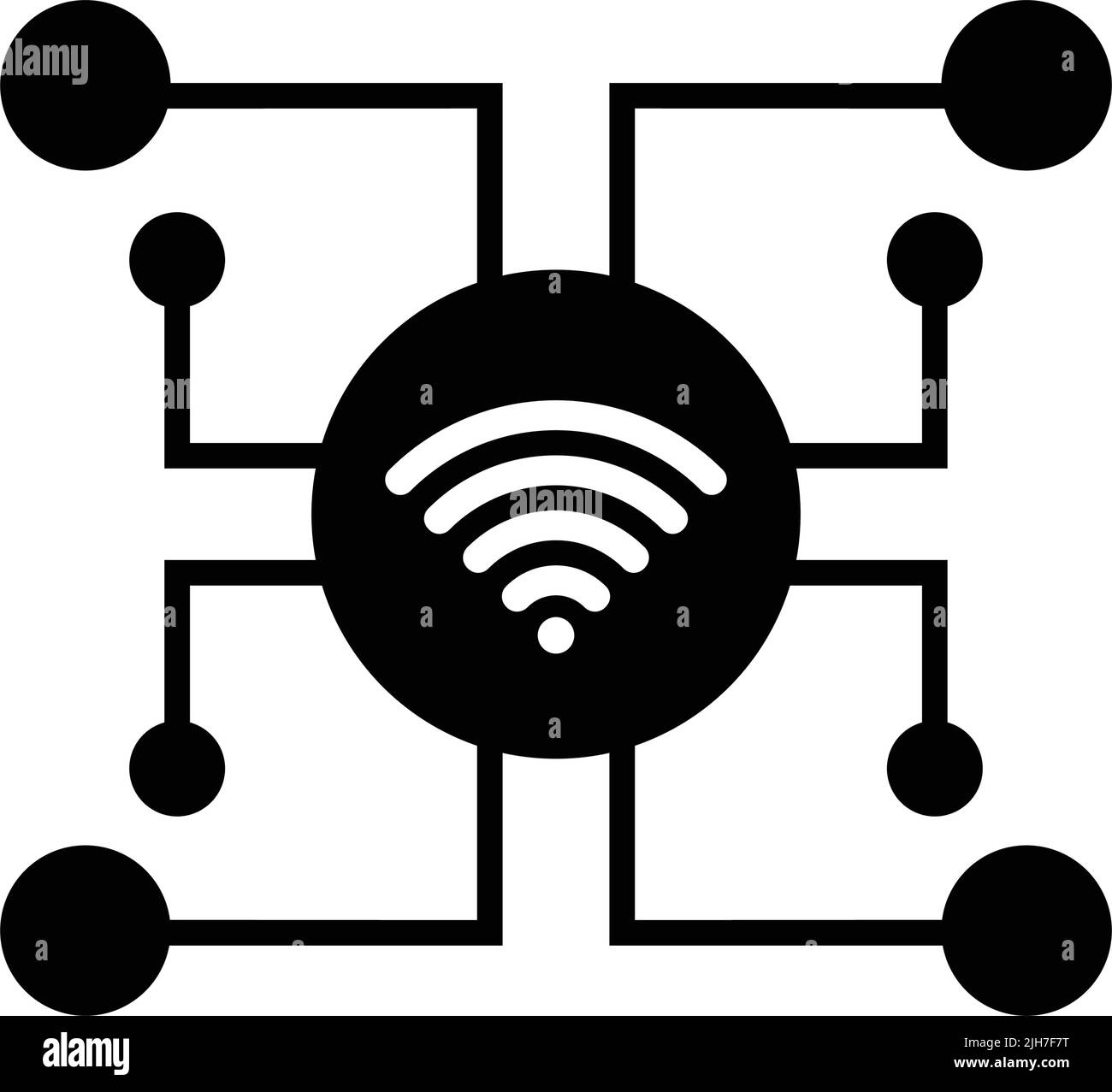 Connections, network, wifi icon - Use for commercial purposes, print ...
