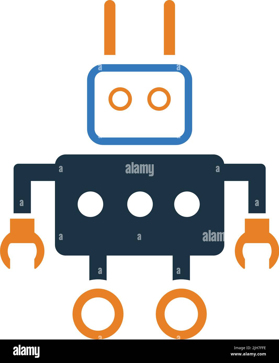 Robot, home, assistant icon - Use for commercial purposes, print media, web or any type of design projects. Vector EPS file. Stock Vector