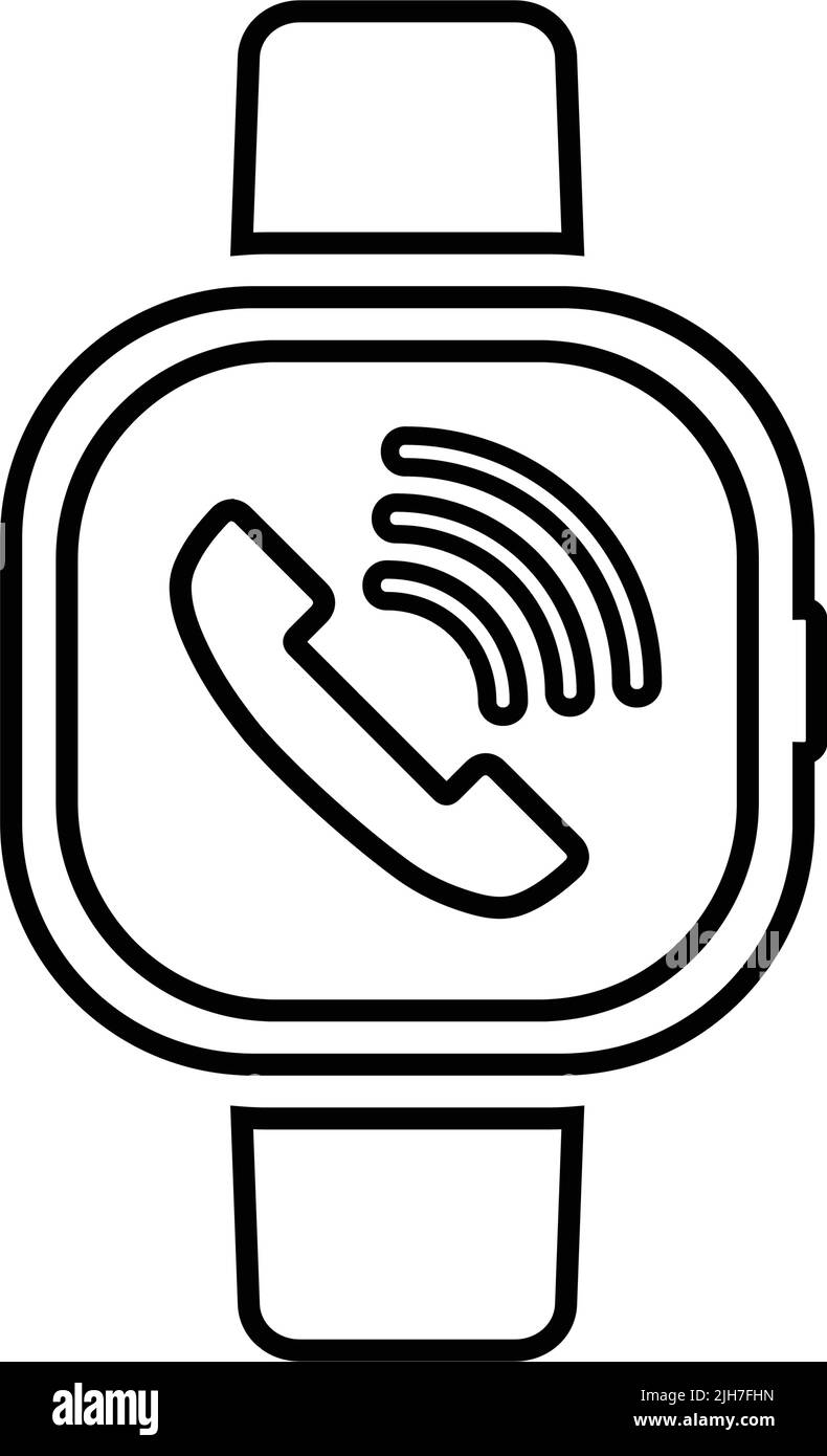 Device, smart watch icon - Simple editable vector EPS file Stock Vector ...